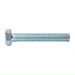 Mild Steel Set Screw & Nut Zinc Plated 10x75mm (5)