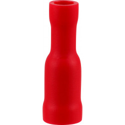 Pre-ins Bullet Terminal Female Red 4mm (25)