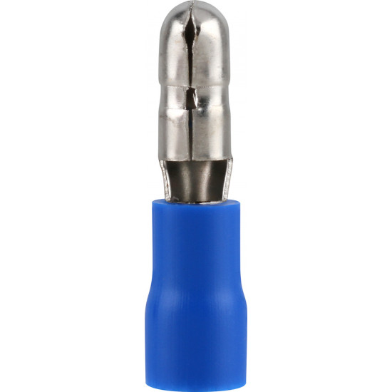 Pre-ins Bullet Terminal Male Blue 4mm (25) Pre-ins Bullet Terminal Male Blue 4mm (25)