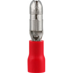 Pre-ins Bullet Terminal Male Red 4mm (25)