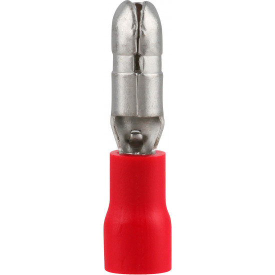 Pre-ins Bullet Terminal Male Red 4mm (8) Pre-ins Bullet Terminal Male Red 4mm (8)