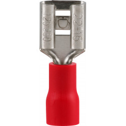 Pre-ins Female Disconnect Red 4.8mm (8)