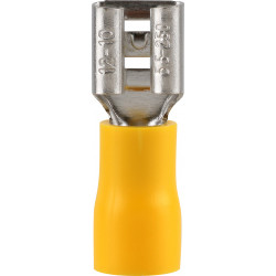Pre-ins Female Disconnect Yellow 6.3mm (8)