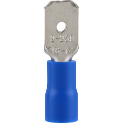 Pre-ins Male Disconnect Blue 6.3mm (8)