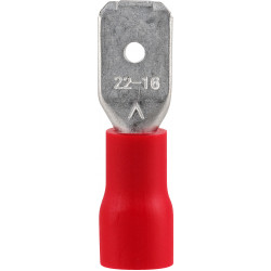 Pre-ins Male Disconnect Red 4.8mm (25)