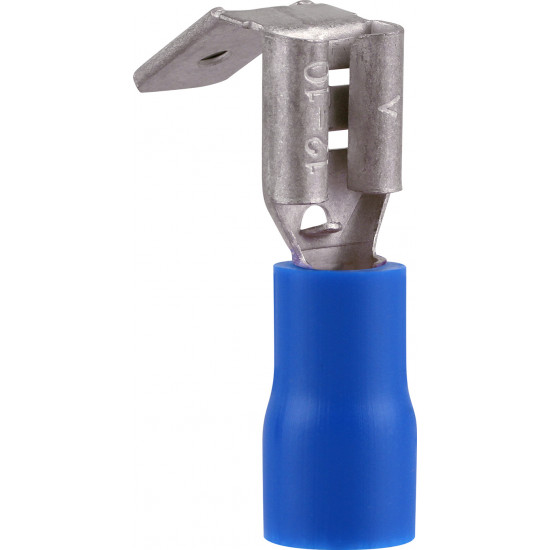 Pre-ins Piggy Back Terminal Blue 6.3mm (8) Pre-ins Piggy Back Terminal Blue 6.3mm (8)