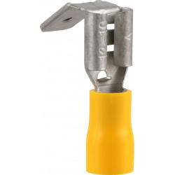 Pre-ins Piggy Back Terminal Yellow 6.3mm (8)