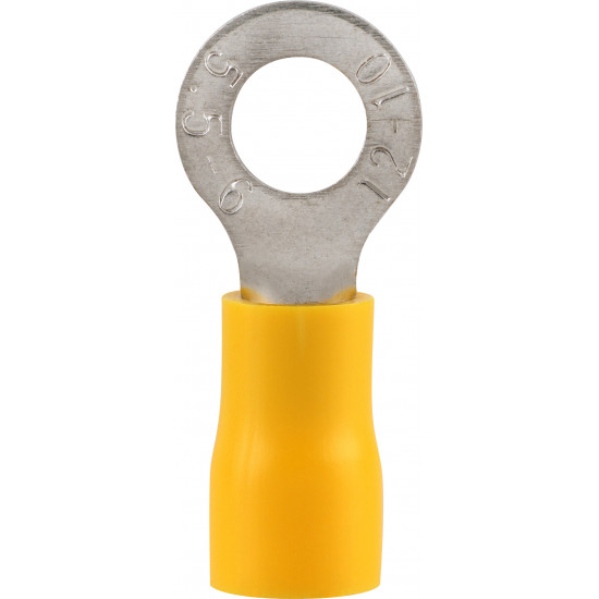 Pre-ins Ring Terminal Yellow 4mm (25) Pre-ins Ring Terminal Yellow 4mm (25)