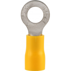 Pre-ins Ring Terminal Yellow 5mm (8)