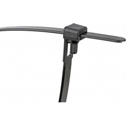 Reusable Cable Ties Black 7.6x370mm (10)