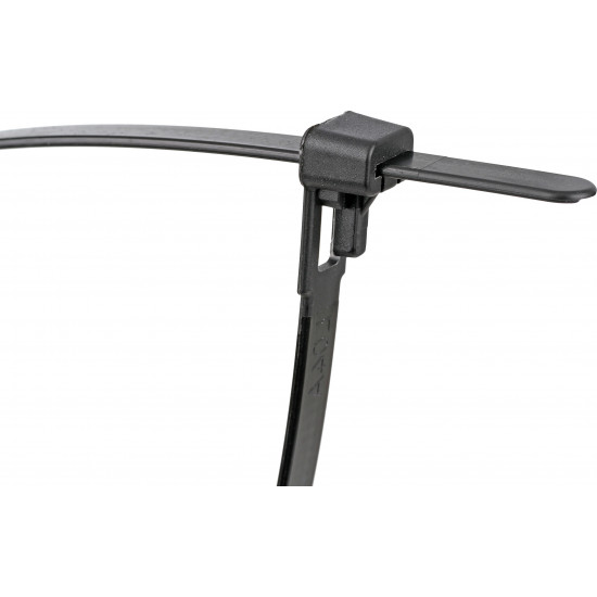 Reusable Cable Ties Black 7.6x370mm (10) Reusable Cable Ties Black 7.6x370mm (10)