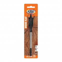 25.00mm Wood Flat Long Carded