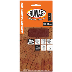 93x185 P80 Orbital Velcro 5 Pack /pk