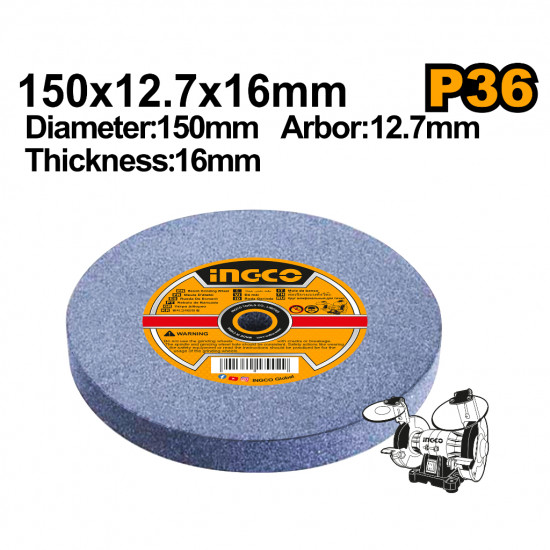 Grinding Wheel 36 Grit 150x12.7x20mm Grinding Wheel 36 Grit 150x12.7x20mm