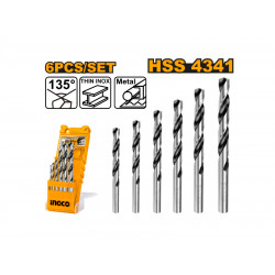 Drill Bit Set Metal 6pc