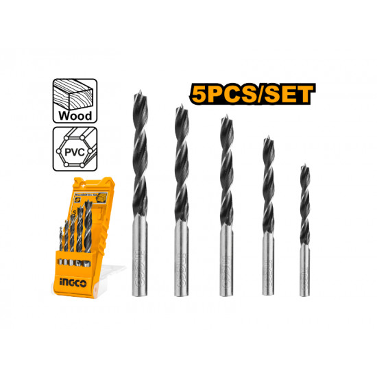 Drill Bit Set Wood 4-10mm P/box 5pc Drill Bit Set Wood 4-10mm P/box 5pc