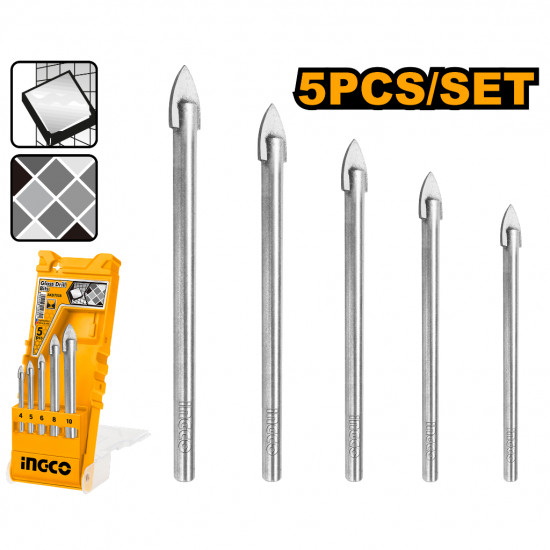 Drill Bit Set Glass 5pc Drill Bit Set Glass 5pc