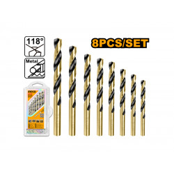 Drill Bit Set Twist Hss 8pc