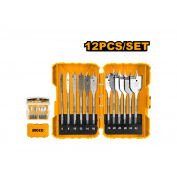Bit Wood Flat Set 6-32mm 12pc