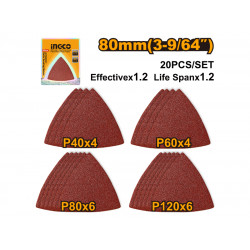 S& Sheet 80mm Alum Oxide 20pc