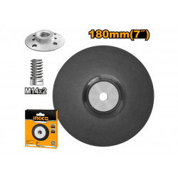 Backing Pad 180mm M14 Rubber