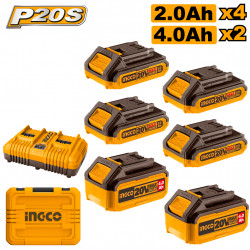 20v Ps+ C/l 4pcs 2.0ah 2pcs 4.0ah Battery Incl Dua