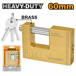 Padlock Ins Brass 60mm H/d