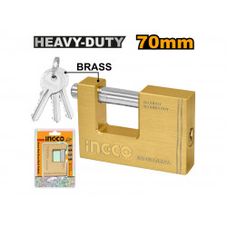 Padlock Ins Brass 70mm H/d