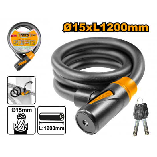 Lock Bicycle Pvc Coat 15x1200mm Lock Bicycle Pvc Coat 15x1200mm