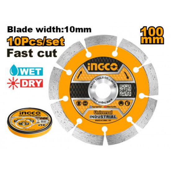 Disc Wet/dry Diamond 100mm 10 Pc Disc Wet/dry Diamond 100mm 10 Pc