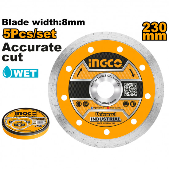 Disc Wet Diamond 230mm 5pc Disc Wet Diamond 230mm 5pc