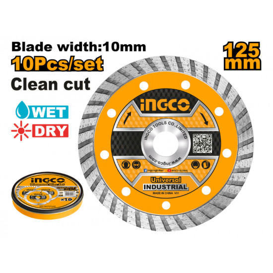 Disc Turbo Diamond 125mm 10 Pc Disc Turbo Diamond 125mm 10 Pc