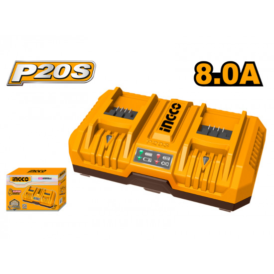 20v Ps+ Dual Charger 8a 20v Ps+ Dual Charger 8a
