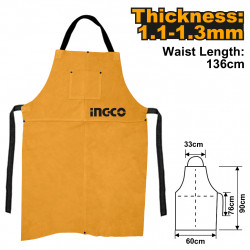 Weld Cow Leather Apron Yel 90x60cm