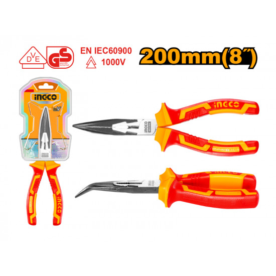 Plier Vde 1000v 200mm Bent Nose Plier Vde 1000v 200mm Bent Nose