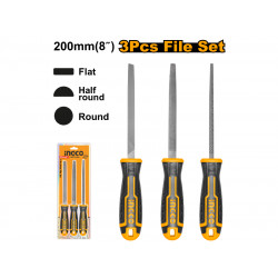 File Set 200mm +3 Hnd 3pc