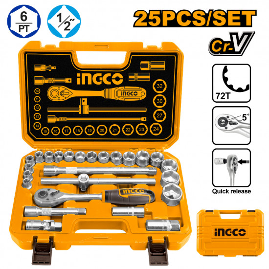 Socket Set 1/2 25pc 10-32 Bmc Socket Set 1/2 25pc 10-32 Bmc