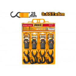 Strap Ratchet 0.65t 6mx25mm 4pc