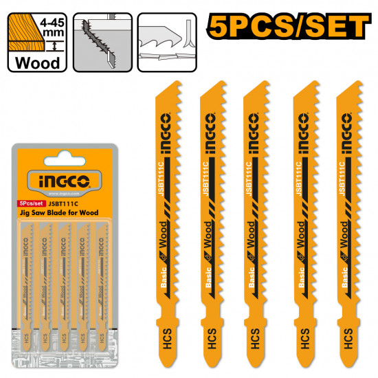 Blade J/saw 8tpi Wood 4-50mm 5pc Blade J/saw 8tpi Wood 4-50mm 5pc