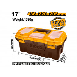 Tool Box Plastic 220x205mm 15kg