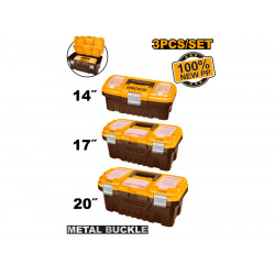 T/box Plastic 3pc Set + Tray Metal Clip