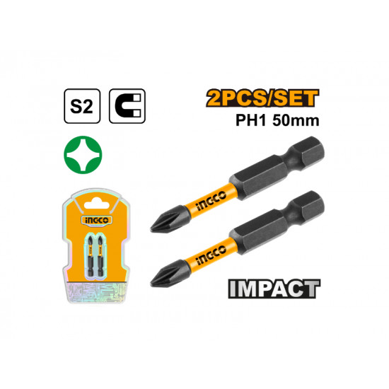 S/d Bit Impact Ph1 50mm S2 2pc S/d Bit Impact Ph1 50mm S2 2pc