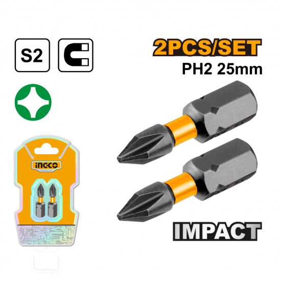 S/d Bit Impact Ph2 25mm S2 2pc S/d Bit Impact Ph2 25mm S2 2pc