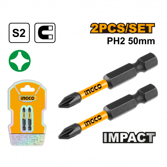 S/d Bit Impact Ph2 50mm S2 2pc S/d Bit Impact Ph2 50mm S2 2pc