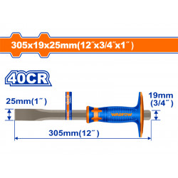 Chsel Cold 40cr 25x19x305mm