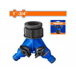 Hose Connector Plastic 1 To 3/4 2 Way
