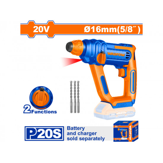 20v Ps+ C/l Rotary Hammer Drill + 3pcs Ass 20v Ps+ C/l Rotary Hammer Drill + 3pcs Ass