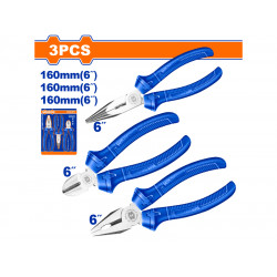 Plier Set 1 Colour 160mm 3pcs