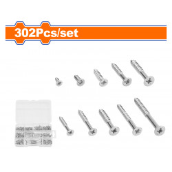 Screw S/tapping C/s Acc Set 3-5mm 302pcs