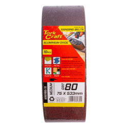 S&ing Belt 75 X 533mm 80 Grit 10/pack